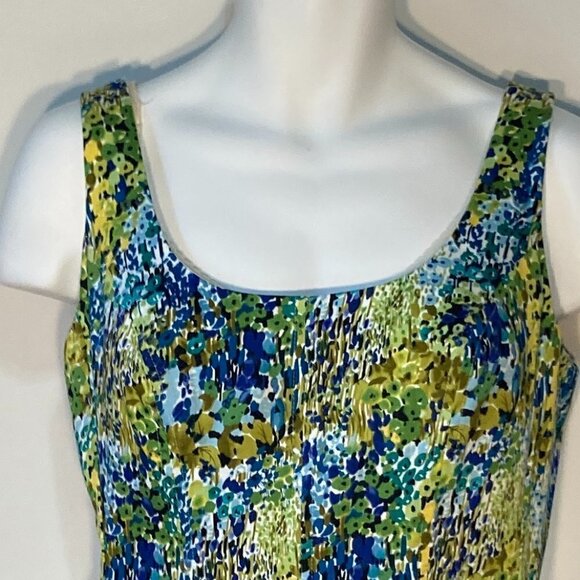 Jones Studio SZ12 Impressionist print dress Parisian Gardencore Italian Coquette - Picture 2 of 7